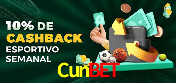 10% de bônus de cashback na Cunbet